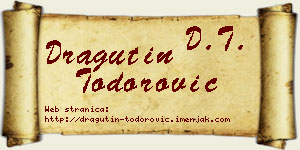 Dragutin Todorović vizit kartica